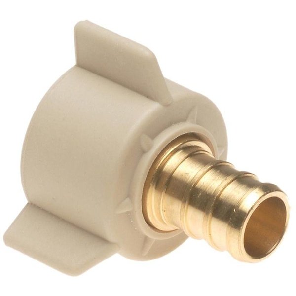 Apollo Valves Pipe Adapter, 12 in, PEX x FPT, Brass, 200 psi Pressure APXFB1212S